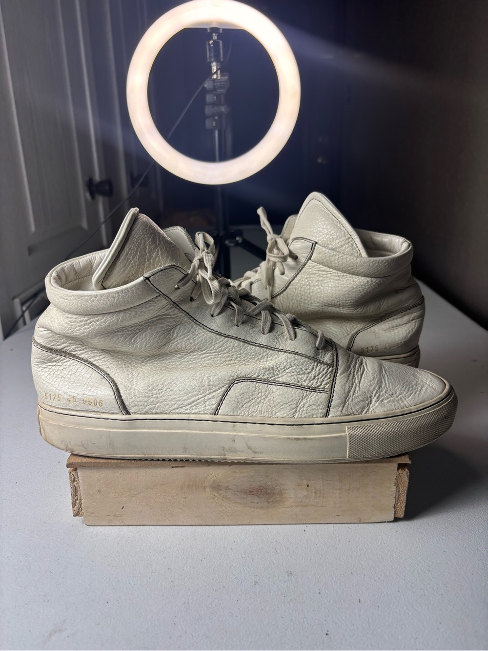MSRP $400 Common Projects Achilles Mid White Sz 45 / US 12